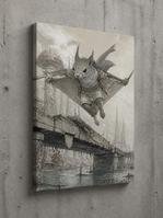 Lienzo Stretched Canvas Bastidor 50×70 cm «El Ronin de la Chatarra»