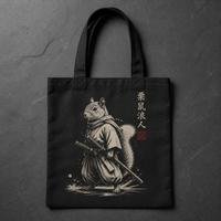 Tote Bag Lona Orgánica Reforzada «El Ronin de la Chatarra»
