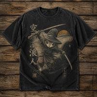 Camiseta Heavyweight Streetwear Unisex «El Ronin de la Chatarra»